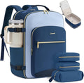 LOVEVOOK 40L Travel Backpack for Women & Men, Airline Approved Carry On Luggage with 3 Packing Cubes, TSA Overnight Bags, Waterproof Personal Item Bag, Weekender Essentials Backpacks fits 17" Laptop