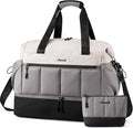 LOVEVOOK Travel Duffel Bag, Weekender Bags for Women, Large Overnight Bags with Shoe Compartment, 38L Carry on Gym Hospital Bag with Wet Pocket, 2 Pcs