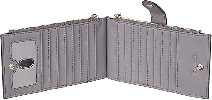 Travelambo Leather Wallets for Women Slim RFID Blocking Bifold Credit Card Holder Wallet