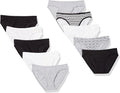 Amazon Essentials Women's Breathable Cotton Bikini Brief Underwear with Full Coverage, Multipacks