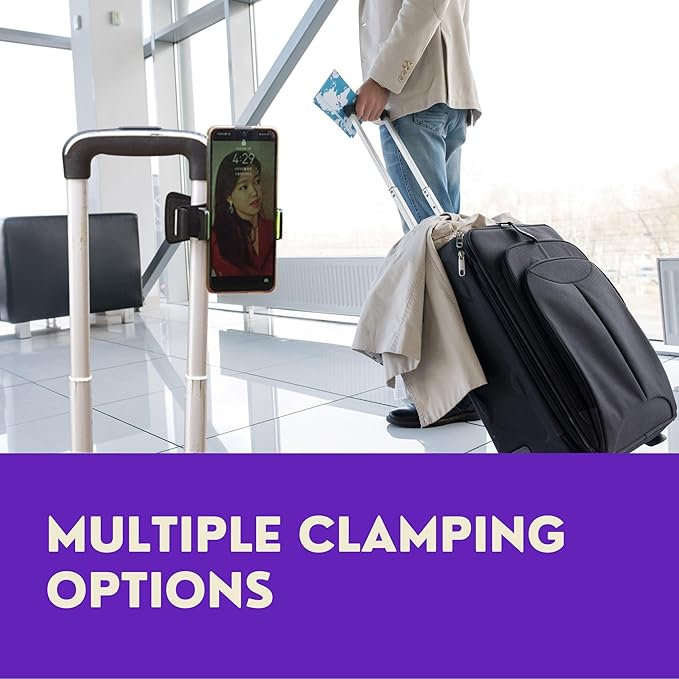 Airplane Phone Holder Mount - 360 Universal in-Flight Airplane Phone Mount - Travel Phone Holder for Airplane - Phone Holder Plane Travel - Phone Holder for Airplane Seat Back