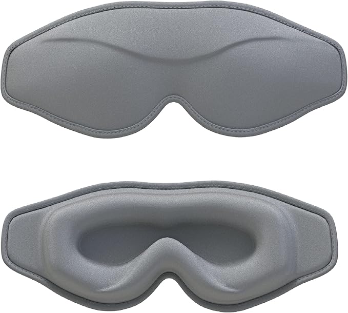 Sleep Eye Mask for Men Women, 3D Contoured Sleeping Mask, Soft Comfort Blindfold & Eye Cover for Flight Travel Yoga Nap