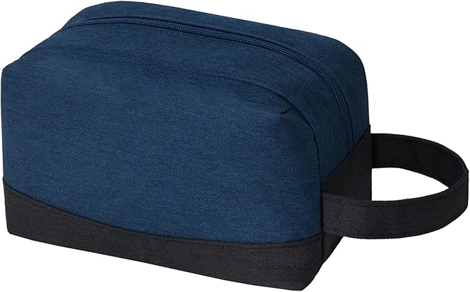 Vorspack Travel Toiletry Bag - Water Resistant Toiletry Bag for Men Small Travel Bag for Toiletries, Accessories - Navy Blue