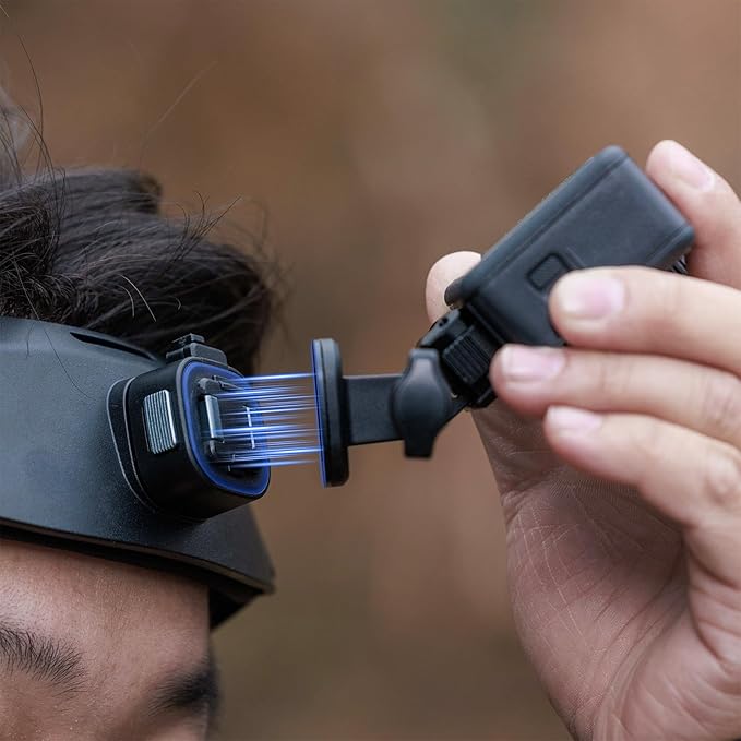 SMALLRIG Head Strap Mount with Magnetic Quick Release One-Click Button Adapter Base Adjustable Fit, for Hero 13/12/11/10/9 Black, for DJI Osmo Action 6/5 Pro/4/3, for Insta360 Ace Pro 2-5724