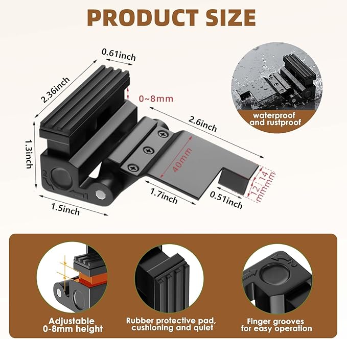 Portable Door Lock, Door Reinforcement Lock, Portable Door Lock for Travel - No Drilling, Interior Doors for Apartments, Hotels, bedrooms
