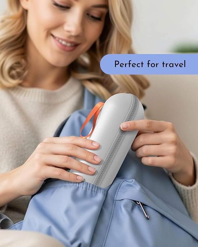 Portable Bidet for Travel, Rechargeable Electric Travel Sprayer with Adaptor, Waterproof High Pressure Handheld Bidet for Women Men Cleaning (Purple)