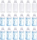 Clear Plastic Empty Squeeze Bottles 18 Pack 3.4oz/100ml with Flip Cap TSA Travel Bottle for Shampoo, Conditioner & Lotion (18 Counts)