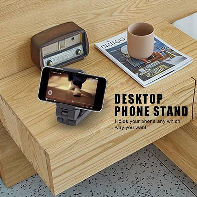 Phone Holder,Airplane Travel Essentials,Car Phone Mount,Cell Phone Stand for Desk Shower Bike Bed Luggage,Universal Mini Travel Accessories for iPhone 16 15 14 13 12 11 Pro Max Samsung