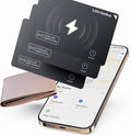 Ultrbeka Rechargeable Ultra-Thin Wallet Tracker Card 0.094in IP68 Waterproof Bluetooth Tracker for Wallets, Passport, Work with Apple Find My, iOS Only [Apple MFi Certified]- 3pcs