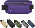 Purple Hidden Money Belt for Travel for Men, Waist Wallet Anti Theft, RFID Passport Holder For Travel Men Or Women, Money Pouch, RFID Passport Holder
