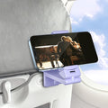 Perilogics Airplane Phone Holder Mount Universal in Flight Hands Free Viewing with Multi-Directional Dual 360 Degree Rotation (Lavender)