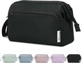 Narwey Makeup Bag Women Wide-open Make up Bag Travel Cosmetic Bag Organizer Toiletry Bag for Cosmetics Toiletries Accessories (Black)