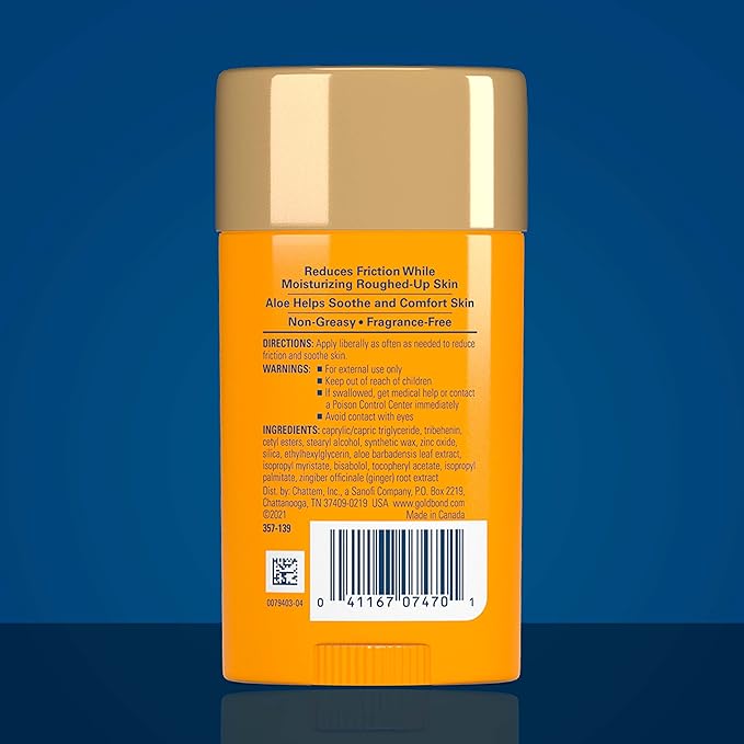 Gold Bond Friction Defense Stick with Aloe | Prevents Chafing | Soothes & Moisturizes | 1.75 oz | Pack of 2