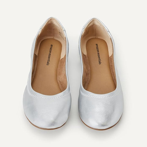 Amazon Essentials Women's Belice Comfortable Slip-On Ballet Flats Shoes