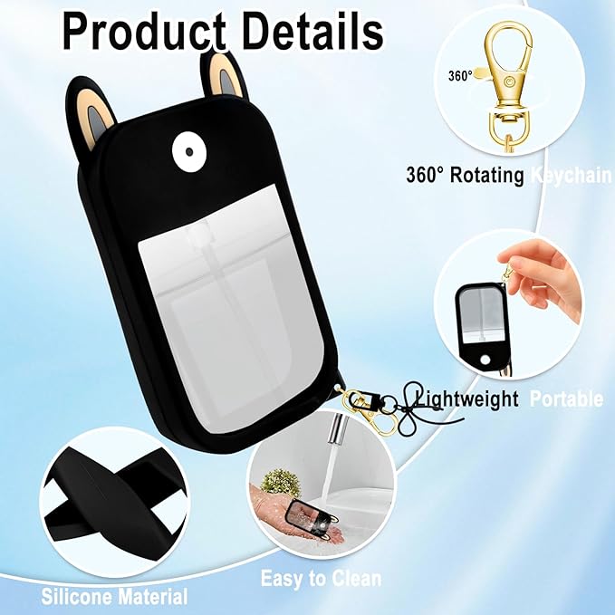Hand Sanitizer Spray Case Compatible with Touchland Silicone Case for Touchland 1 FL OZ/30 mL Keychain Accessory Gifts