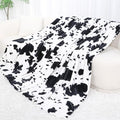 Twin Fleece Blanket for Bed Couch, Lightweight Ultra Soft Warm Plush Cozy Twin Size Throws, All-Season Cozy Gifts for Women Men, Black & White 60"x80"