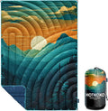 Camping Blanket,Lightweight Puffy Printed Camping Blanket Packable Outdoor Blanket for Camping,Traveling, Stadium, Hiking, Picnics
