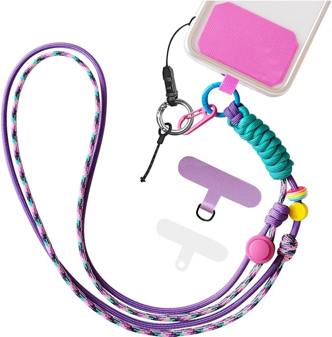 Portable Cellphone Lanyard Neck Phone Holder Crossbody Camera Strap Adjustable Nylon Hand Wrist Lanyards