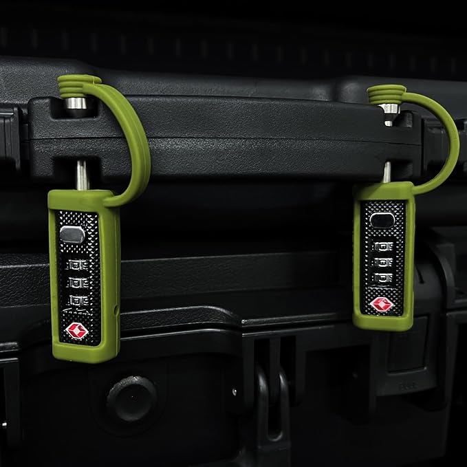 LAFENLIN TSA Approved Firearm Travel Case Locks, Gun Case Hard Pistol Cases Lock Gun Carrying Case Lock, Cut-Proof Case TSA Padlocks for Rifles/Revolver/Handgun/Camera Hard Cases
