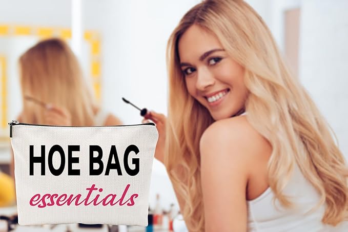 ZUYUROU Funny Gifts for Women, Friends, Hostess Gift Ideas Cool Gifts for Women Girls Birthday Gift Ideas Gag gifts Girls Weekend Overnight Fun Makeup Travel Bag Cosmetic Bag