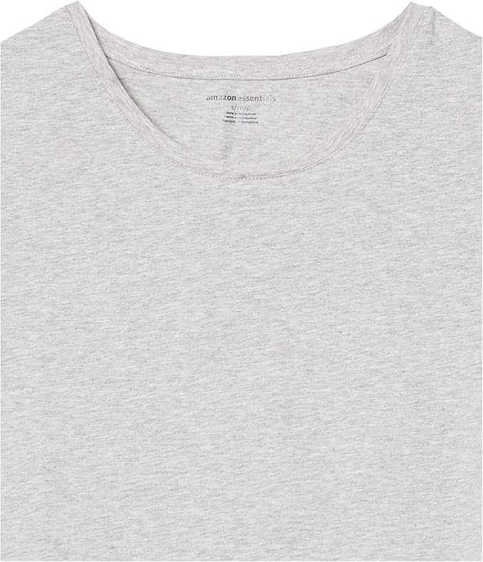 Amazon Essentials Women's Regular-Fit Short-Sleeve T-Shirt (Crewneck and V-Neck Options), Multipacks