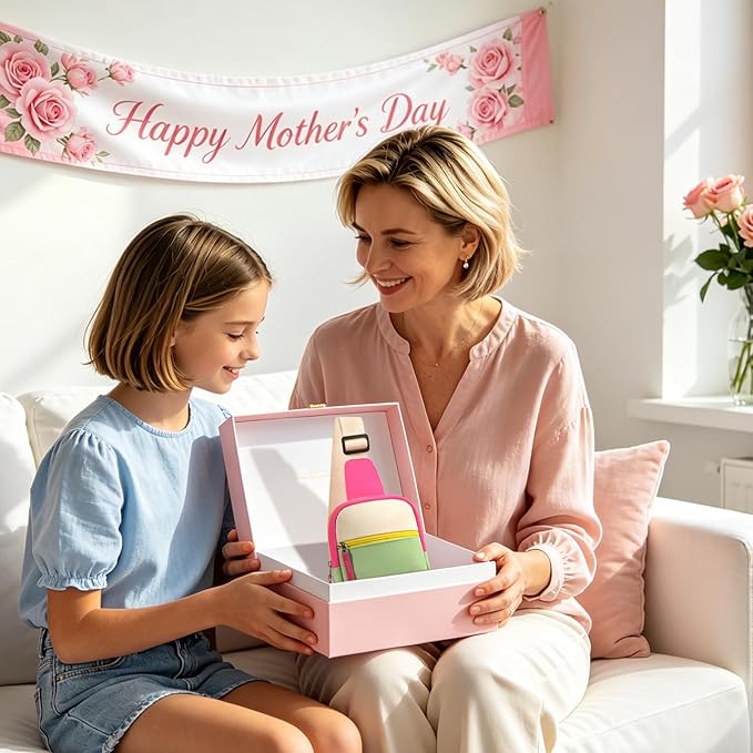 Mothers Day Gifts for Daughter, Birthday Graduation Gifts for 8 9 10 11 12 Year Old Teens Girls Her,Fanny Pack Sling Crossbody Bag Belt Bags Purse, Preppy Teen Girl Gift Trendy Stuff Travel Essentials