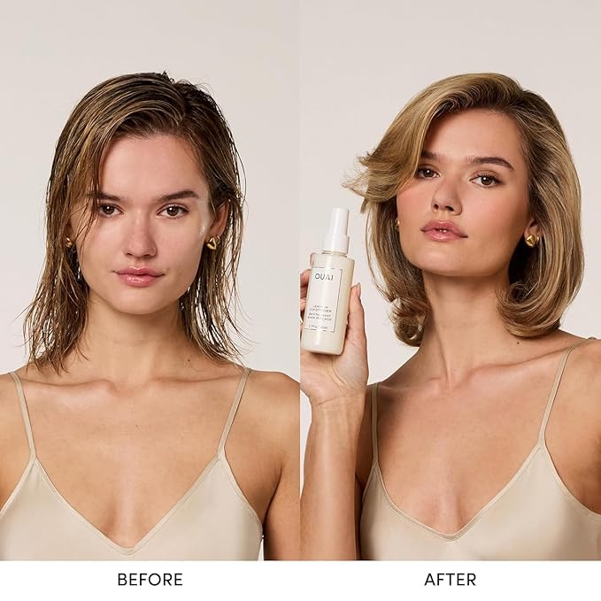 OUAI Leave In Conditioner Full Size + Travel Size Bundle (2 Count)