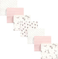 Hudson Baby Unisex Baby Cotton Flannel Receiving Blankets Bundle, Paris, One Size
