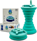 The Pocket Bidet®: Portable Travel Bidet with Collapsible & Ergonomic Design, Easy to Spray, Flying Saucer Bidet for Men, Pregnant Women, Camping, Outdoors, Fits in a Purse or Bag (Teal, 500 ml)