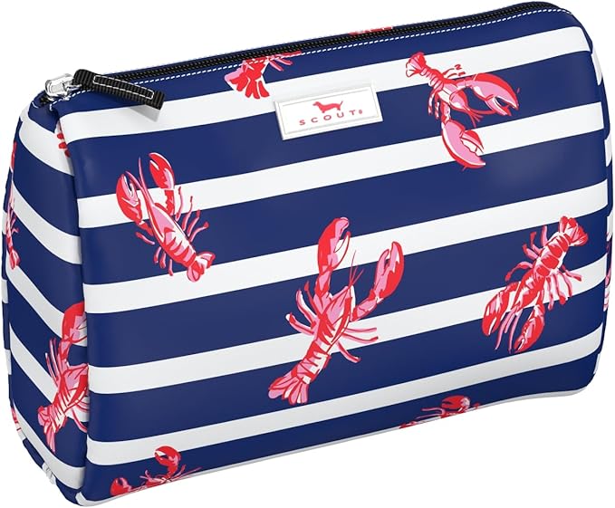 SCOUT Packin' Heat - Large, Water-Resistant, Zip Close Makeup Bag for Women- Toiletry Travel Bag - Cosmetic Bag