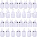 Duufin 60 Pieces Empty Travel Size Hand Sanitizer Bottles with Keychain Set Including 30 Pieces Clear Refillable Bottles and 30 Pieces Hand Sanitizer Holder Keychain for Backpack and Purse