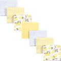 Hudson Baby Unisex Baby Cotton Flannel Receiving Blankets Bundle, Lemons, One Size