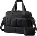 LOVEVOOK Travel Duffel Bag, Weekender Bags for Women, Large Overnight Bags with Shoe Compartment, 47L Carry on Gym Hospital Bag with Wet Pocket, 2 Pcs