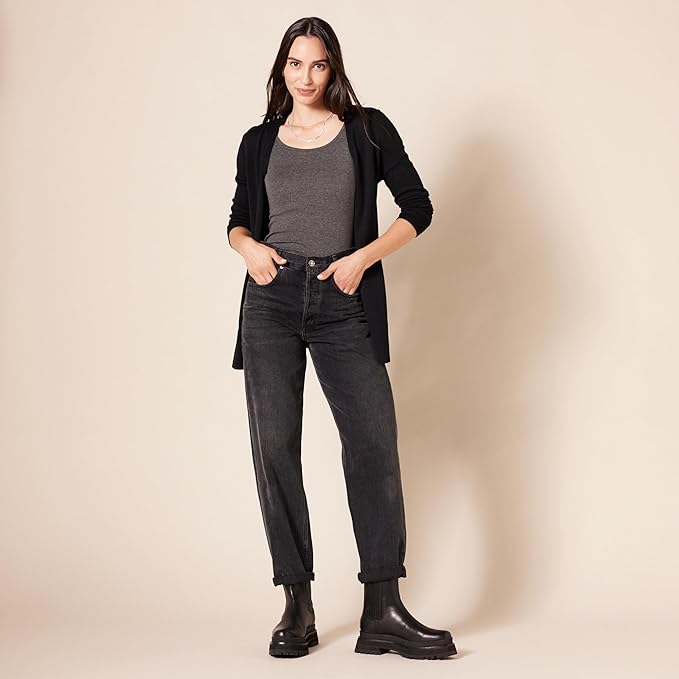 Amazon Essentials Women's Lightweight Long Sleeve Open-Front Cardigan Sweater (Available in Plus Size)