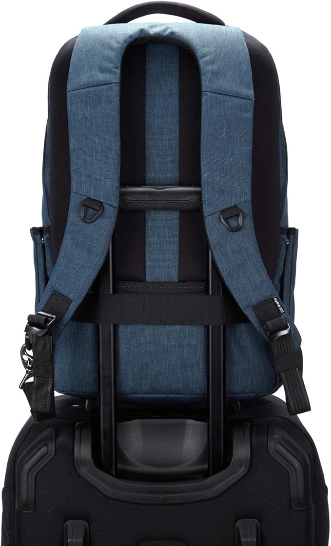 Pacsafe Metrosafe X Anti Theft 25L Backpack - With Padded 15" Laptop Sleeve, Dark Denim (30645646)