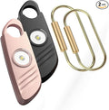 Personal Safety Alarm - 2 Pack, 140db Siren, Powerful Safe Sound, Personal Alarm with Strobe Light and Convenient Copper Ring Keychain