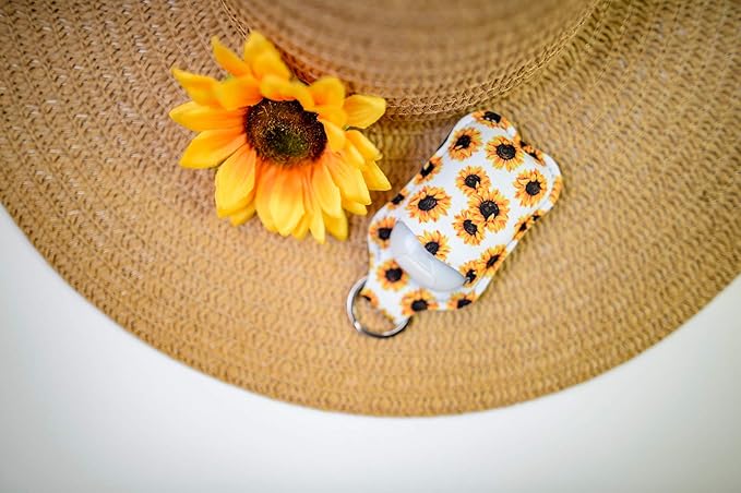 Daisy Lane Hand Sanitizer Holder for Backpack Kids Travel Size Baseball Softball Keychain