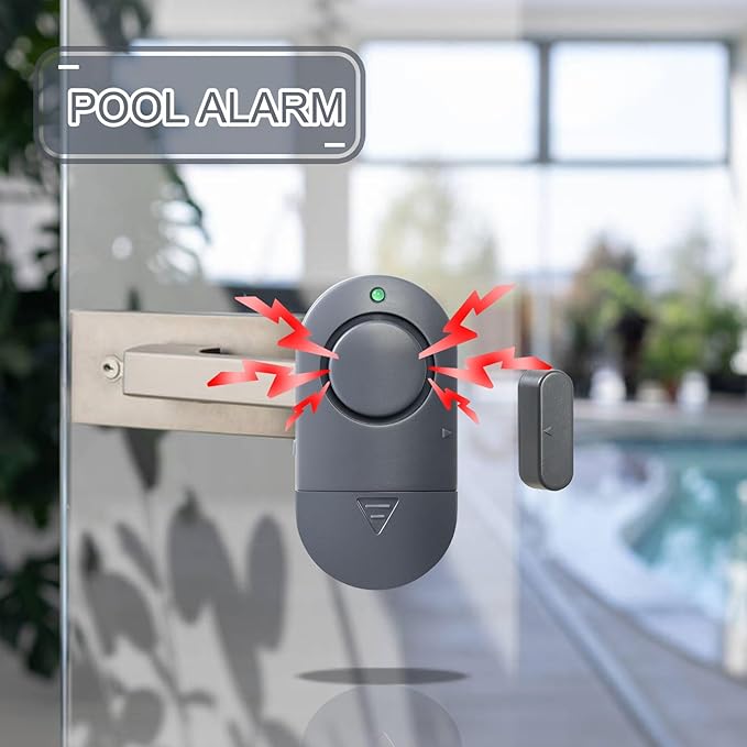 Window Alarm Sensors, 120DB Loud Door Chimes for Store, Window and Door Alarms for Kids Safety (10 Pack)
