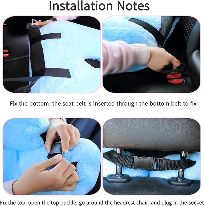FHSGGP Travel Pillow Car Pillow Kid Car Sleeping The Sleeping Aid for Adults and Kids on Road Trips Kids Travel Pillow Red