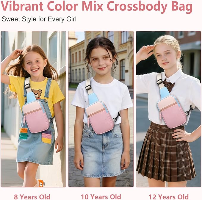Mothers Day Gifts for Daughter, Birthday Graduation Gifts for 8 9 10 11 12 Year Old Teens Girls Her,Fanny Pack Sling Crossbody Bag Belt Bags Purse, Preppy Teen Girl Gift Trendy Stuff Travel Essentials