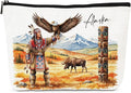 Alaska Souvenirs Makeup Bag - Alaska Trip Must Haves Cosmetic Bags Waterproof Travel Accessories Portable Toiletry Organizer Pouch Party Birthday Gifts for Women Daughter Mom Friends Wife