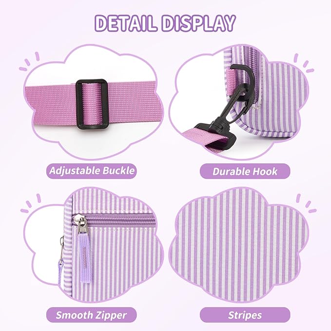 Mothers Day Gifts for Daughter, Birthday Graduation Gifts for 8 9 10 11 12 Year Old Teens Girls Her,Fanny Pack Sling Crossbody Bag Belt Bags Purse, Preppy Teen Girl Gift Trendy Stuff Travel Essentials