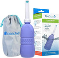 Brondell GoSpa Travel Bidet GS-70 – Portable Peri Bottle for Postpartum & Perineal Care, 400ml Handheld Bidet with Angled Nozzle, Collapsible Design, Nozzle Storage & Travel Bag, Amaranthine