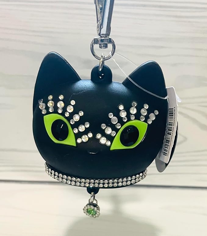 Bath and Body Works Glam Black Cat PocketBac Hand Sanitizer Holder