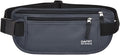RFID Blocking Money Belt for Men Women, Slim Fanny Pack for Travel，Running,Conceal Waist Wallet for Passport Holder,Phone,Cash(Black Dark Grey)