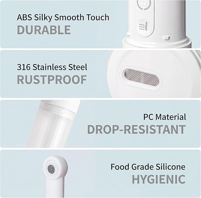 Portable Bidet for Travel,Rechargeable Electric Handheld Travel Bidet Sprayer for Women & Men,Collapsible,Portatil Peri Water Bottle Bidets for Hygiene,Camping, Backpacking,Backcountry,Hiking