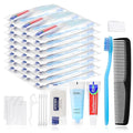 15 Kits Basic Toiletry Kits Homeless Personal Hygiene Kit Bulk Homeless Care Package Supplies Travel Toiletry Kit Homeless Hygiene Kit Bulk for Men Women Charity Toiletry Bag(10-IN-1)