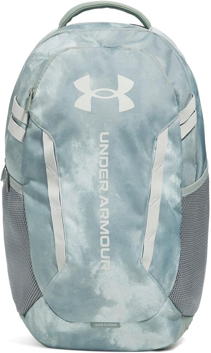 Under Armour Unisex Hustle 6.0 Backpack, Silica Green/Hydro Green, One Size