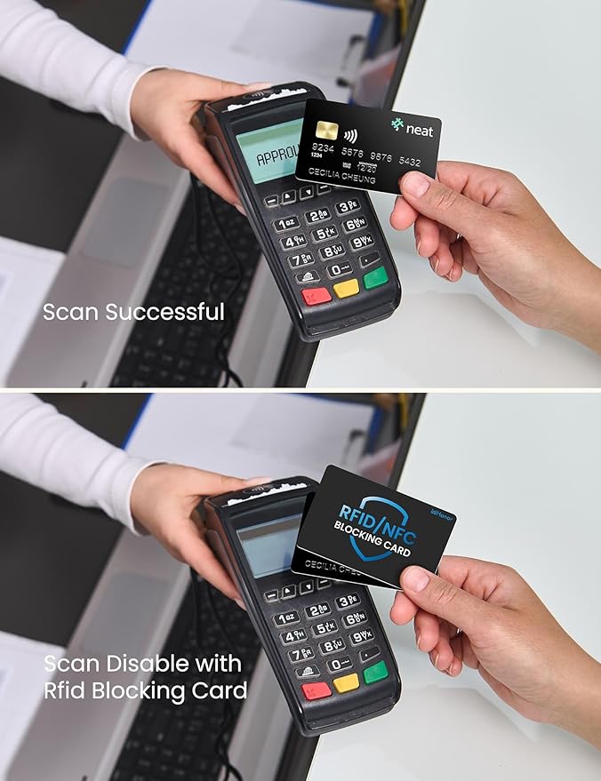 WHonor RFID Blocking Card 20 Pack, Bank Debit Credit Card Protector, Anti-Theft Contactless NFC Blocker, Entire Wallet Protection (20)