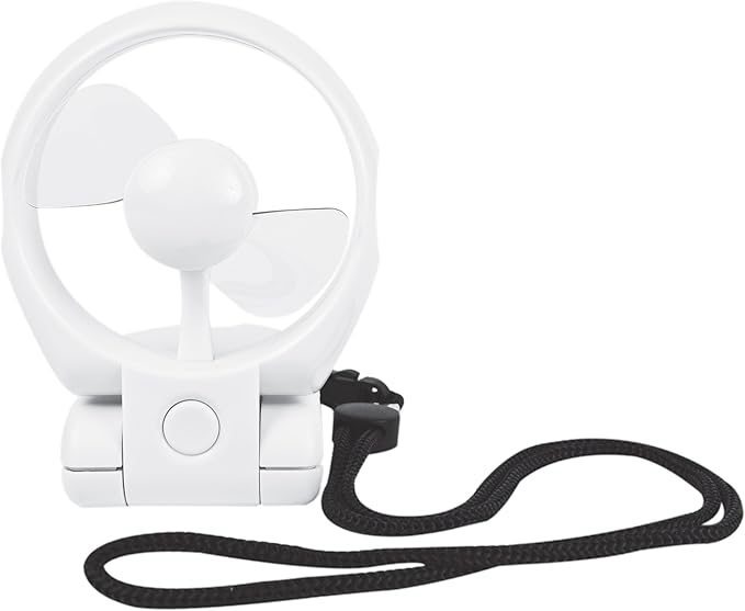 Travelon 3 Speed Personal Folding Fan - White